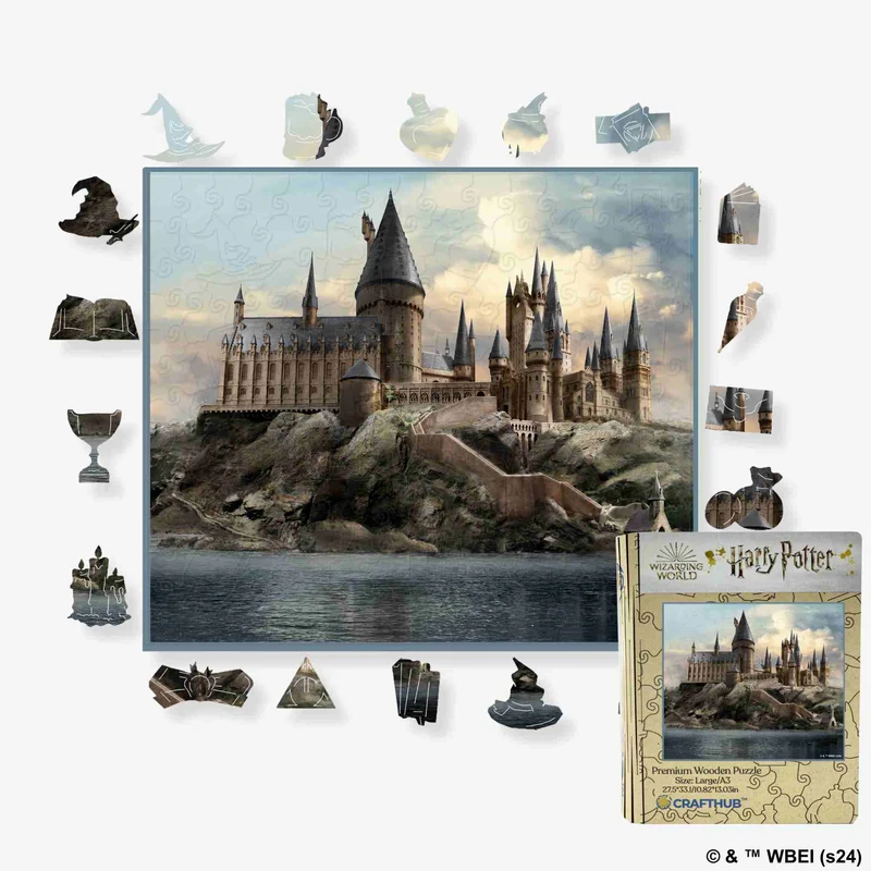 Harry Potter - Hogwarts slott träpussel