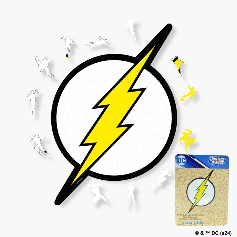 Flash-logotypens träpussel