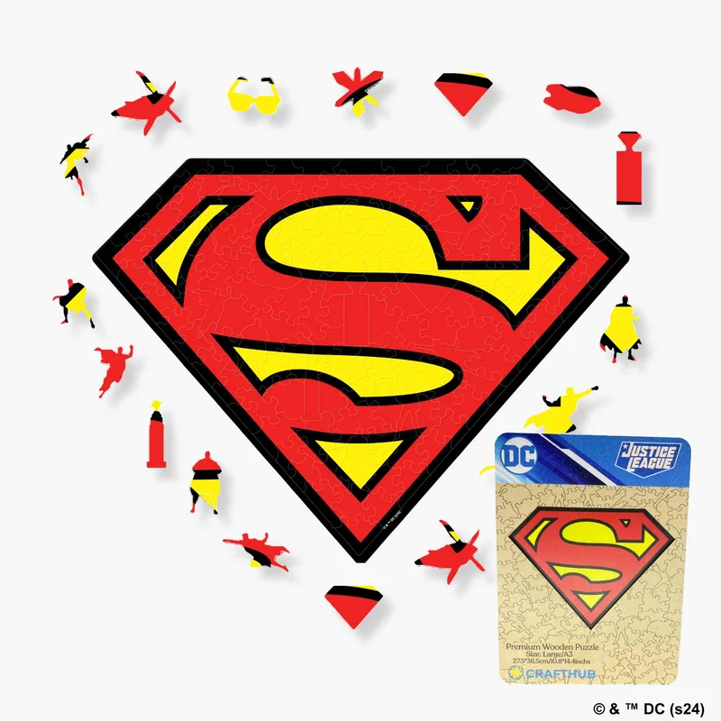 Superman-logotyp - träpussel