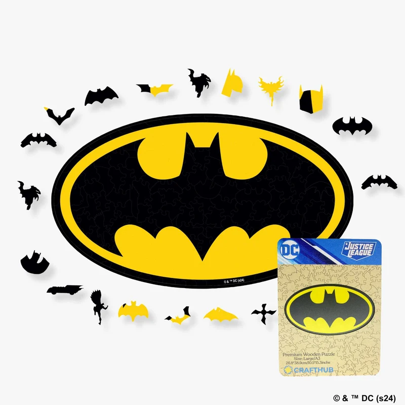 Batman-logotyp träpussel
