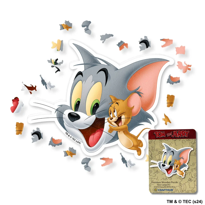 Glädjande Tom & Jerry träpussel