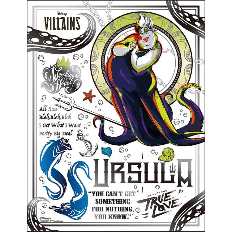 Pussel Svart Silver / Ursula Villains 300 Bitar YAM-42-90 YANOMAN