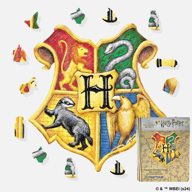 Harry Potter - Hogwarts Vapensköld träpussel