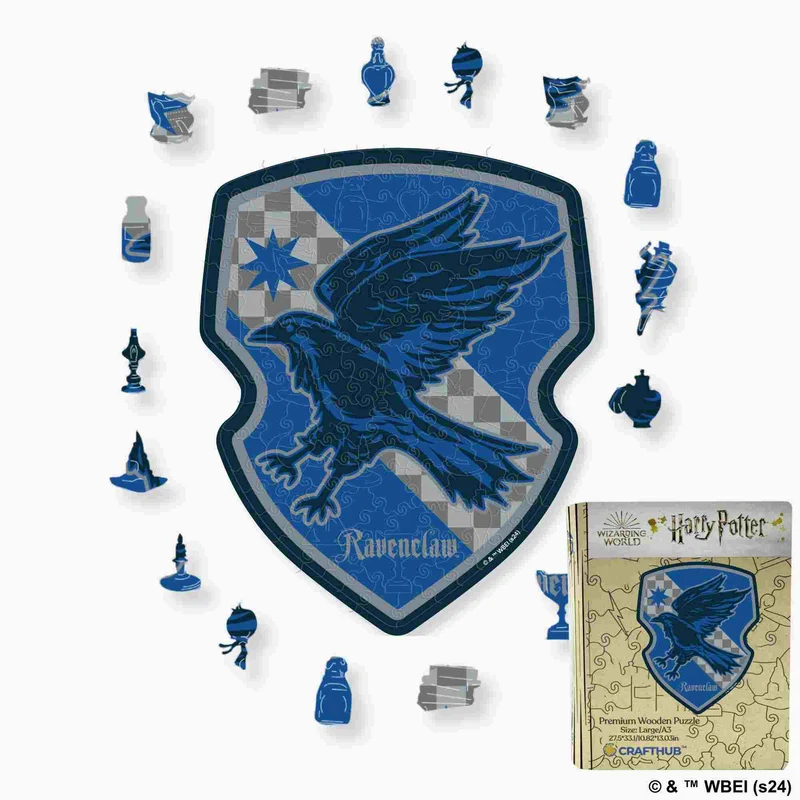 Harry Potter - Ravenclaw Vapensköld - House Prides träpussel