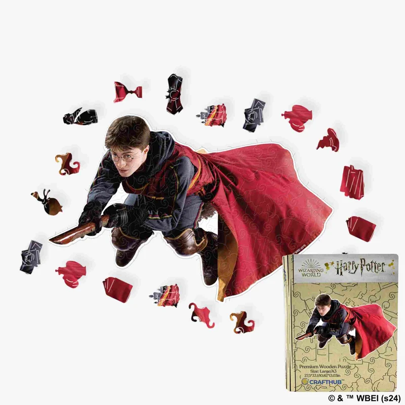 Harry Potter Gryffindor sökare träpussel