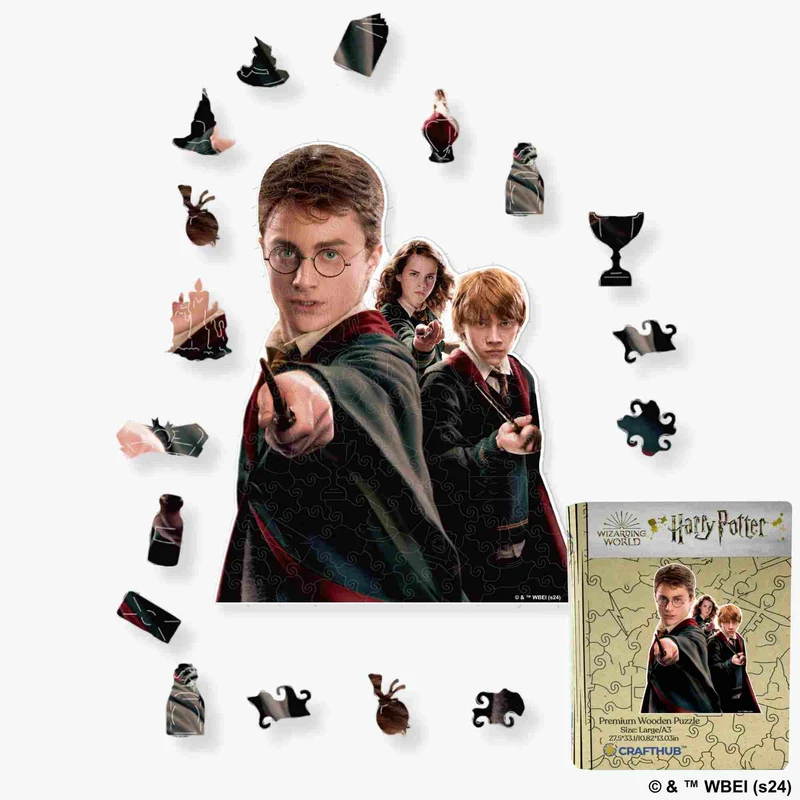 Harry Potter - Trollkarlsvänner träpussel