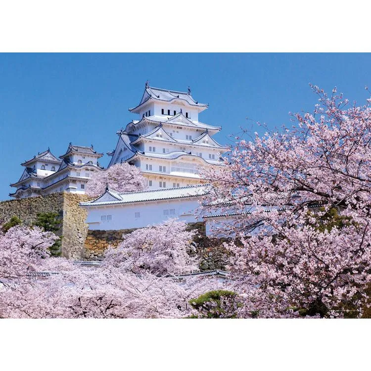 Pussel Doftande Himeji-slott i körsbärsblommor Hyogo 500 bitar YAM-05-1096
