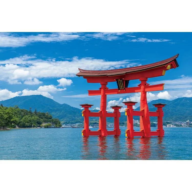 Pussel Itsukushima-helgedomen Stora Torii Hiroshima 1000 bitar YAM-10-1491