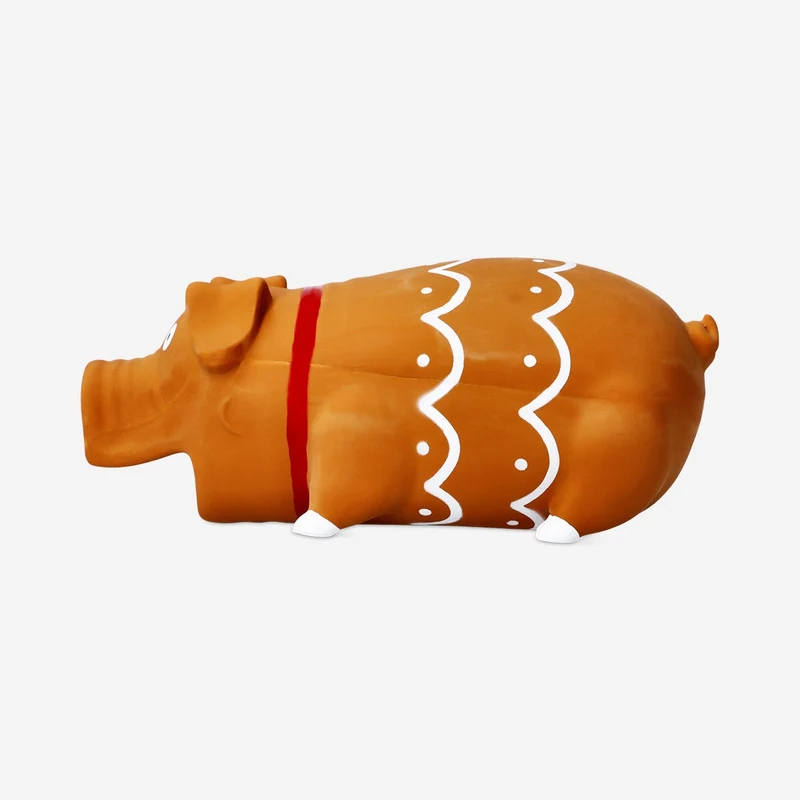 Pet chew toy - Gingerbread toy pig