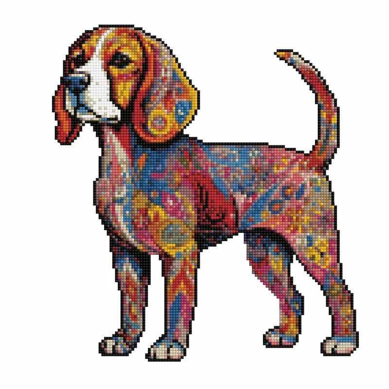 Beagle hund - Diamond Painting Kit
