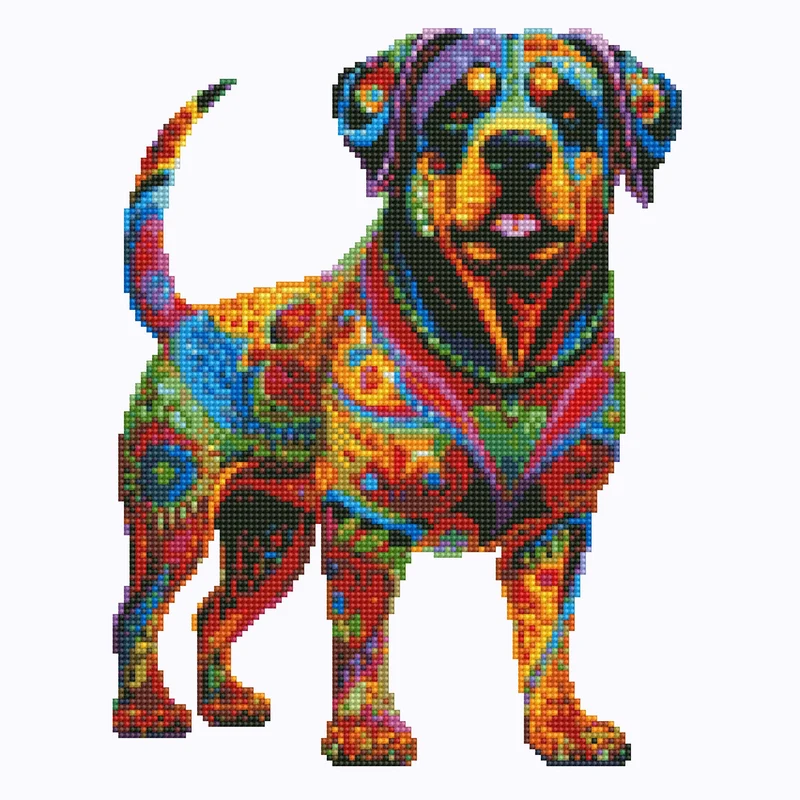 Rottweilerhund - Diamond Painting Kit