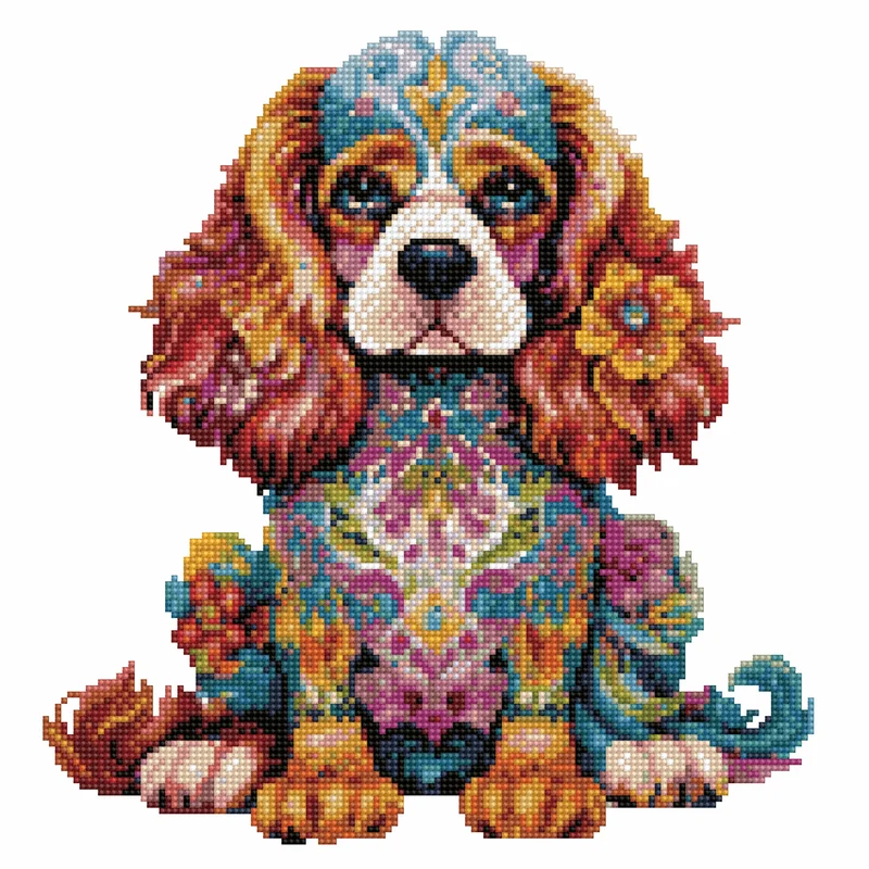 King Charles hund - Diamond Painting Kit