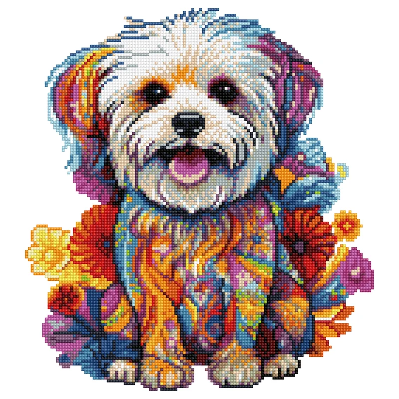 Malteserhund - Diamond Painting Kit