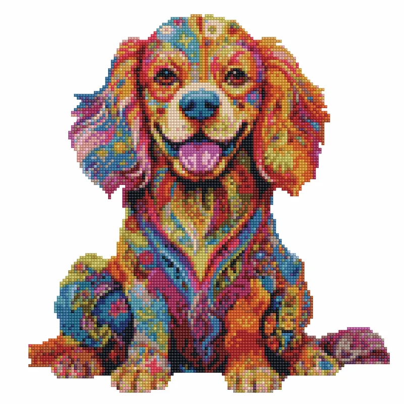 Cavalier King Charles Spaniel hund - Diamond Painting Kit