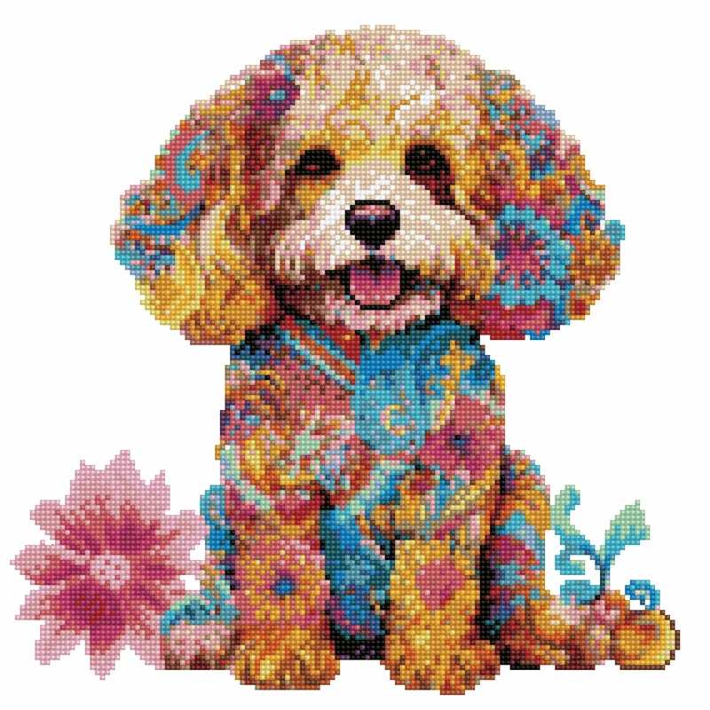 Cavapoo hund - Diamond Painting Kit
