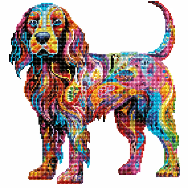 Engelsk Springer Spaniel Hund / Sprocker - Diamond Painting Kit