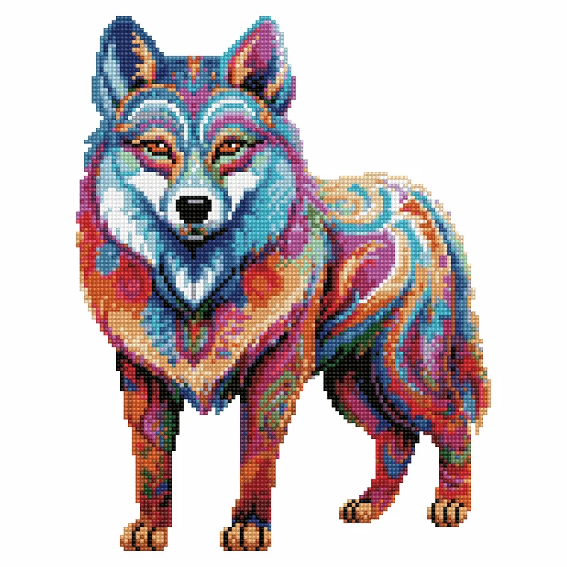 Siberian Husky hund - Diamond Painting Kit