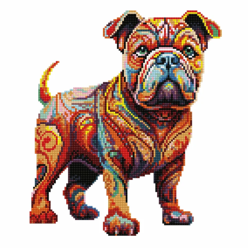 Engelsk bulldogg - Diamond Painting Kit