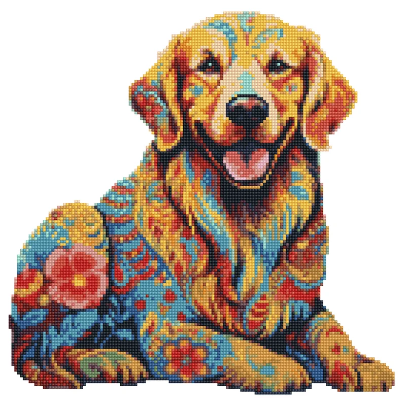 Golden retriever - Diamond Painting Kit