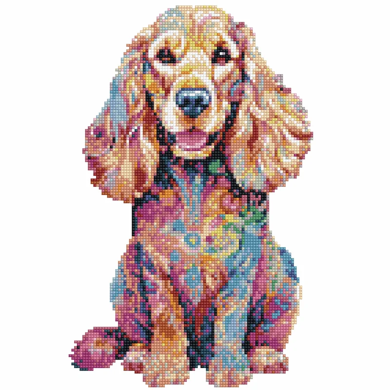 Cocker Spaniel hund - Diamond Painting Kit