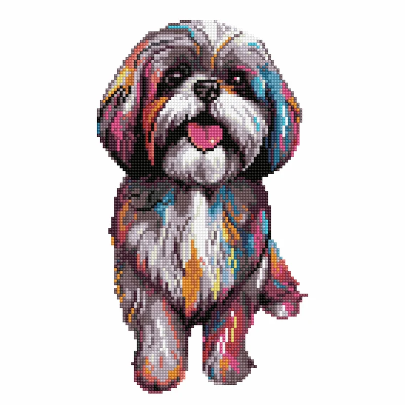 Shih Tzu hund - Diamond Painting Kit