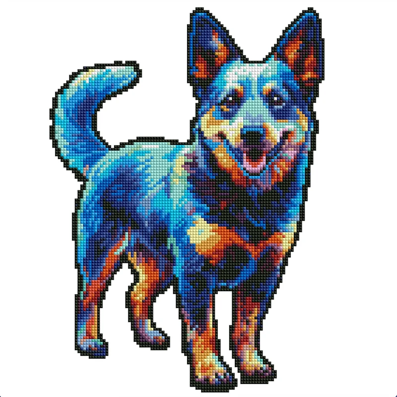 Australian cattle hund - Diamond Painting Kit