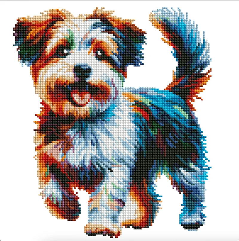 Jackapoo hund - Diamond Painting Kit