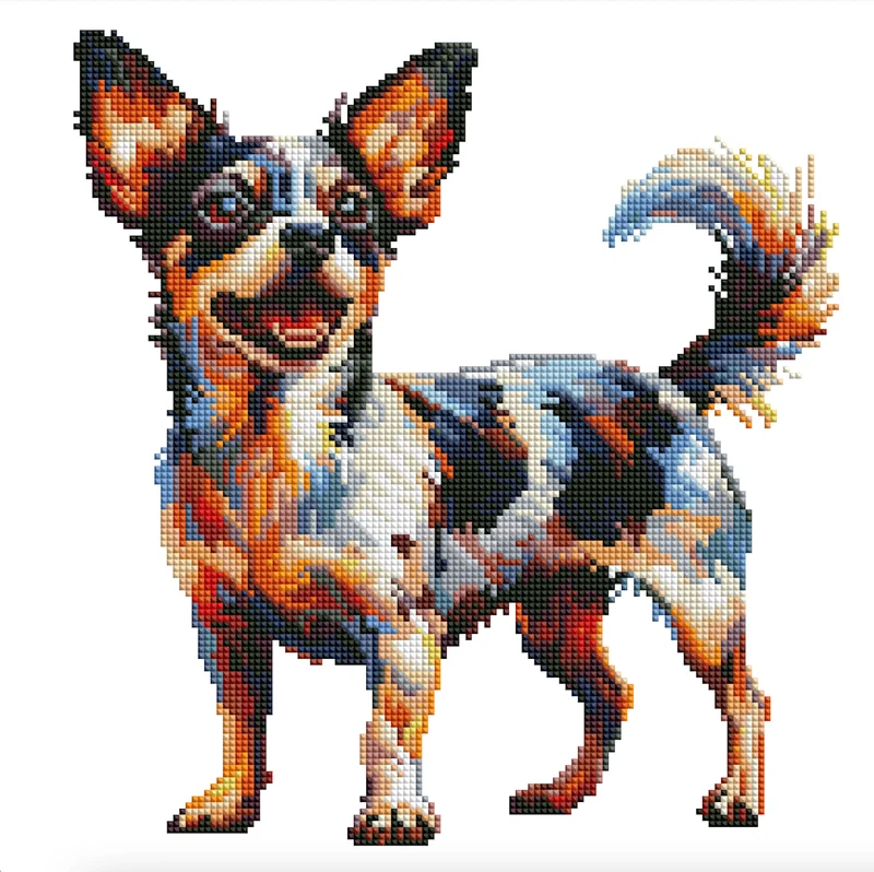 Rat Terrier hund - Diamond Painting Kit