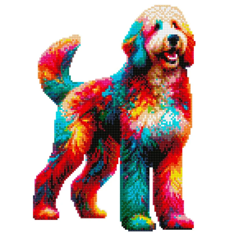 Bernedoodle hund - Diamond Painting Kit