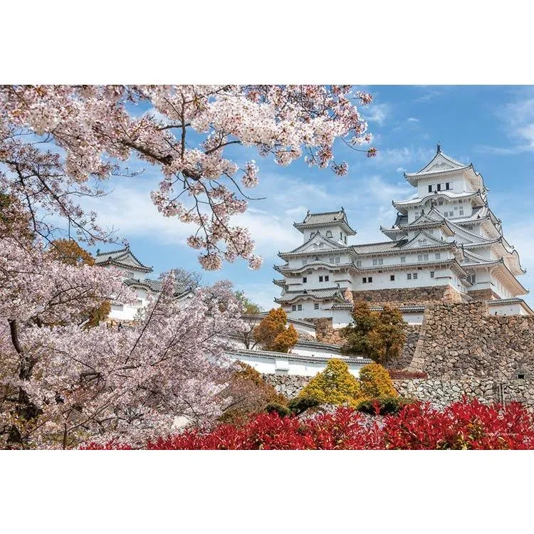 Pussel Himeji slott i körsbärsblomningssäsongen Hyogo [CP-HI] 1000 bitar YAM-13-08