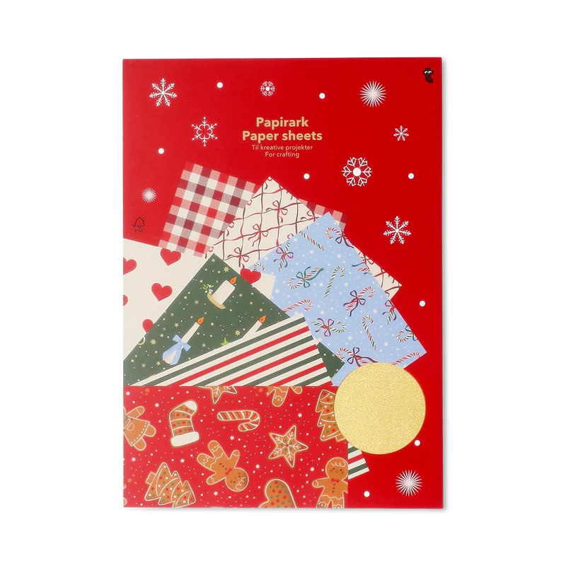 Crafting paper sheets - Christmas prints