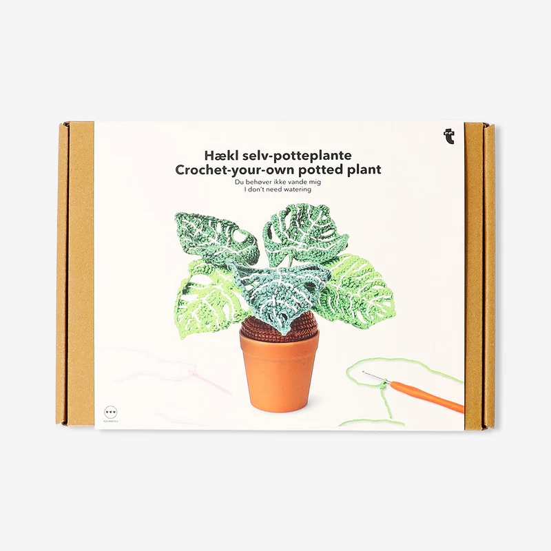 DIY crochet plant - Monstera
