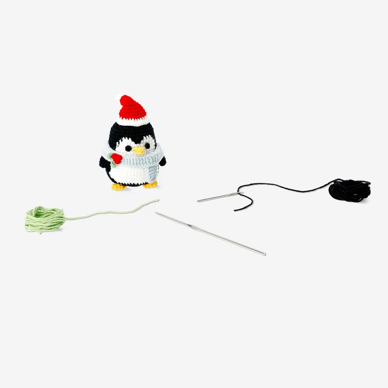 DIY crochet penguin