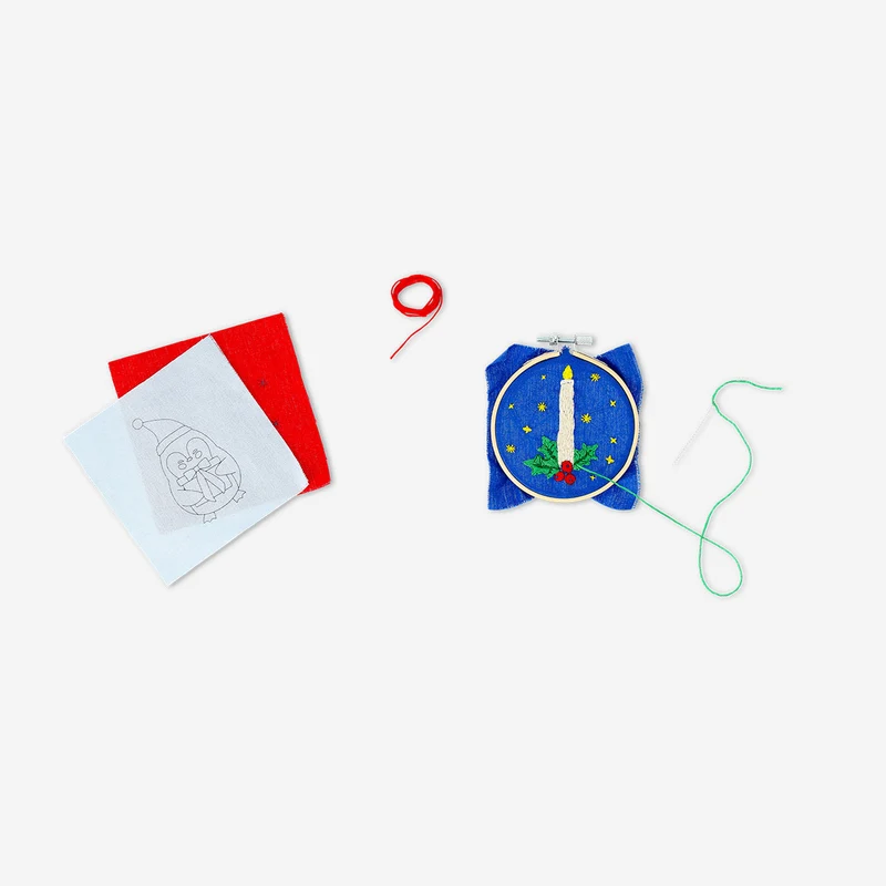 Embroidery kit - Christmas themed