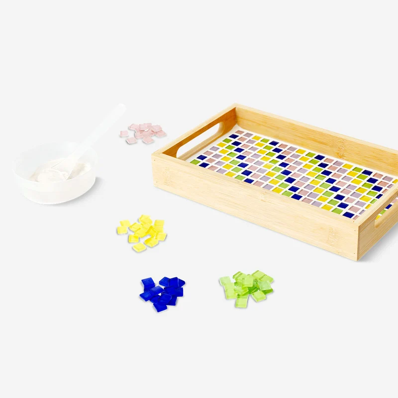 DIY mosaic tray - 25x15 cm