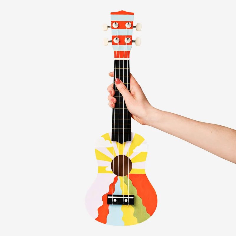 DIY ukulele with paint