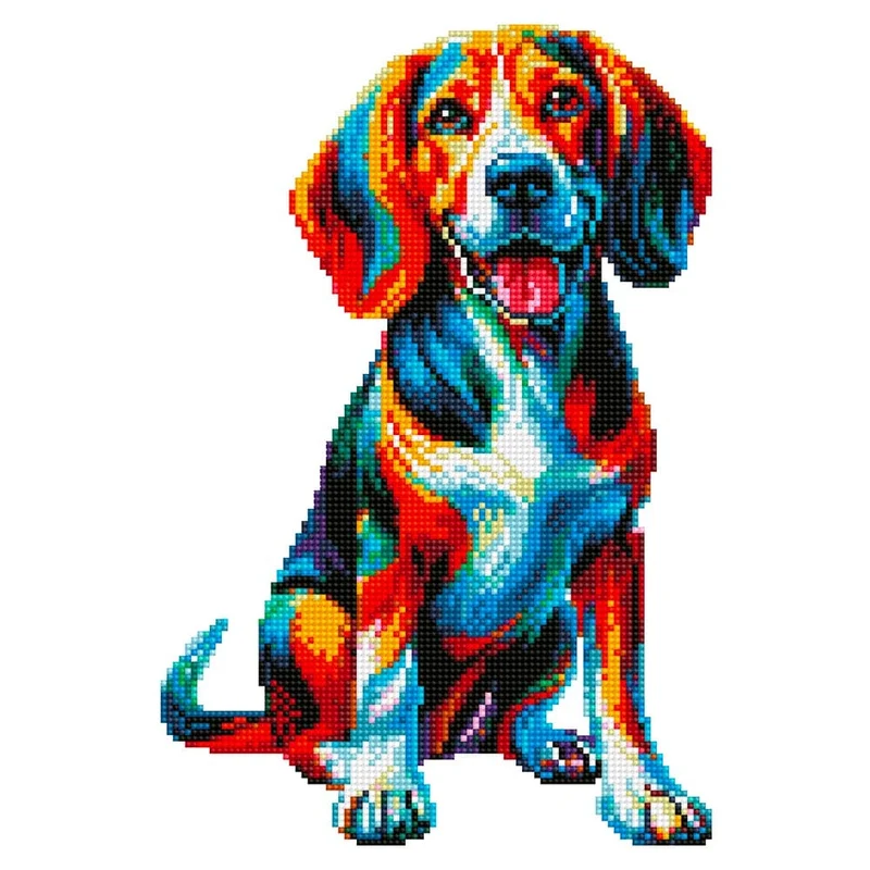 Coonhound hund - Diamond Painting Kit
