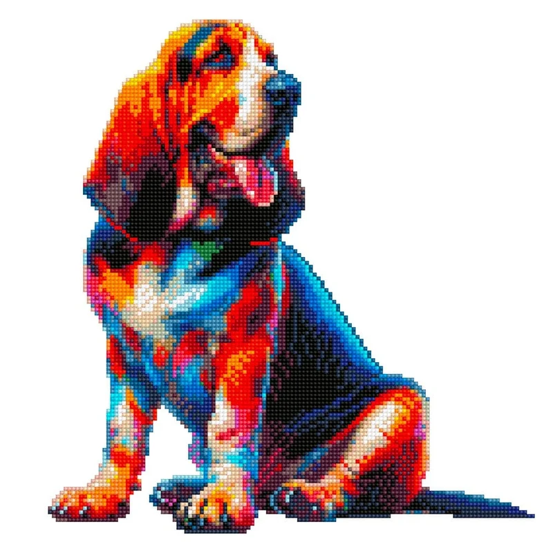 Blodhund hund - Diamond Painting Kit
