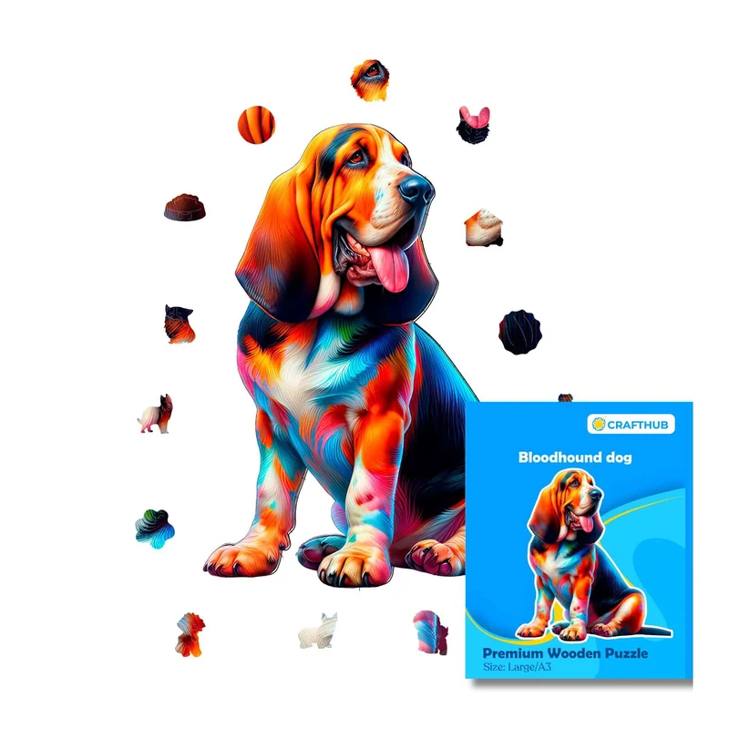 Blodhund hund - pussel