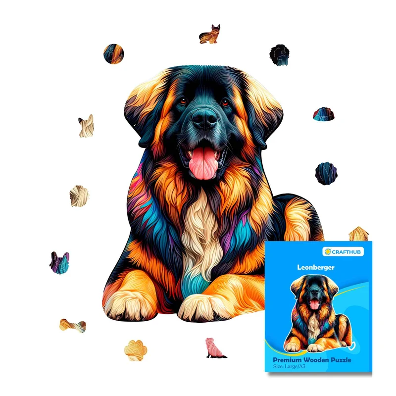 Leonberger hund - pussel