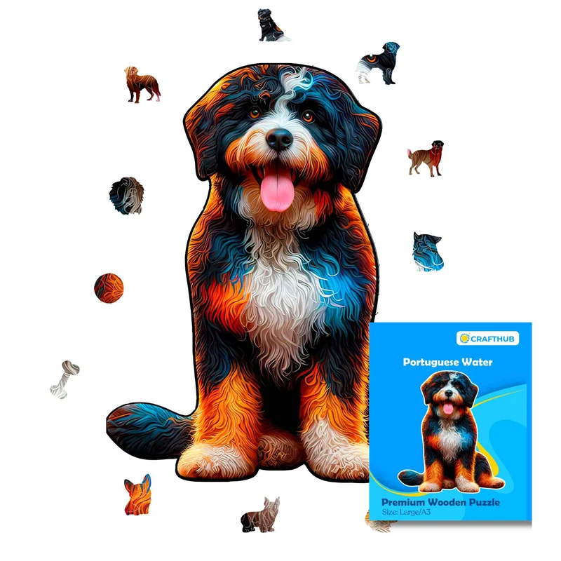 Portugisisk vattenhund - pussel