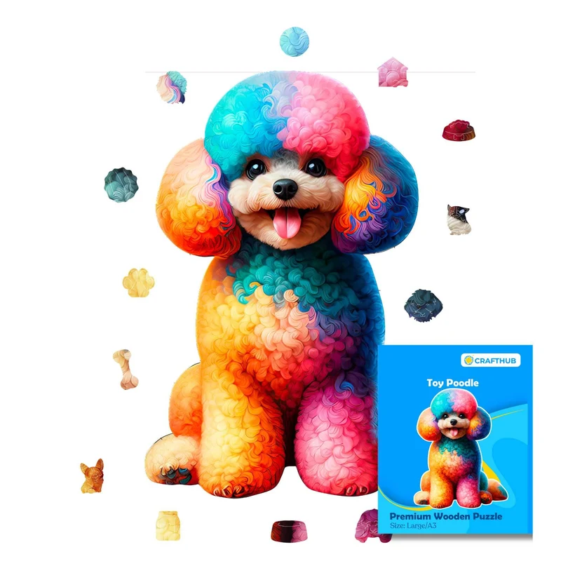 Toypudel hund - pussel