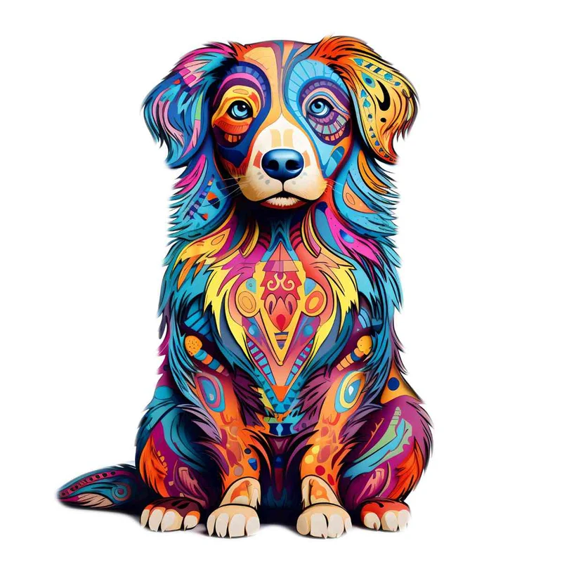 Australisk herdehund - pussel
