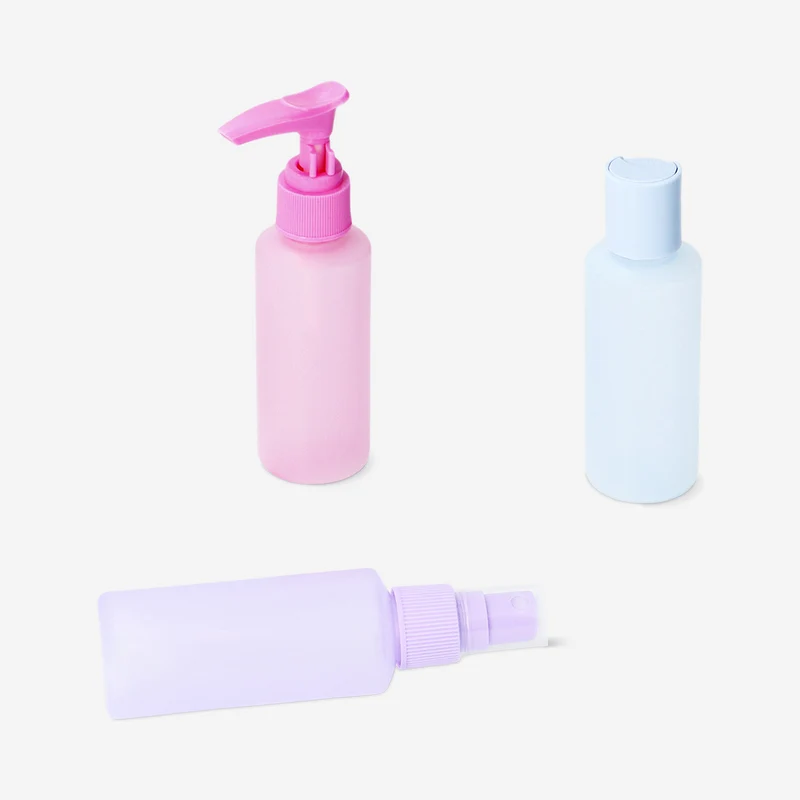 Travel set in frosted colours - 3 pcs