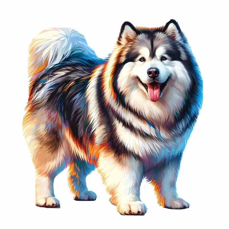 Malamut Hund - Pussel