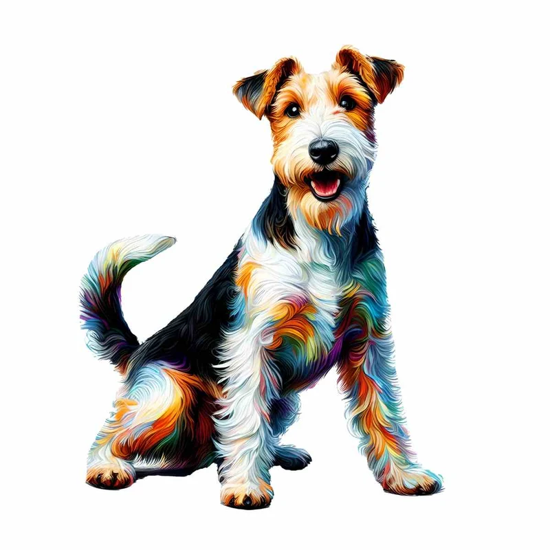 Fox Terrier Hund - Pussel
