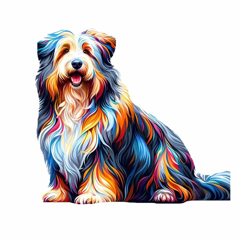 Bearded Collie Hund - Pussel