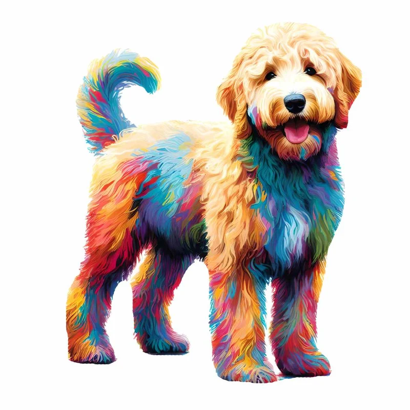 Goldendoodle Hund - Pussel