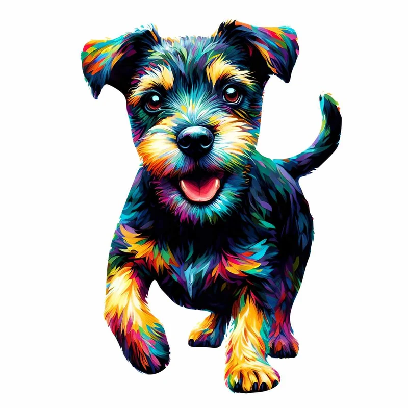 Patterdale Terrier Hund - Pussel