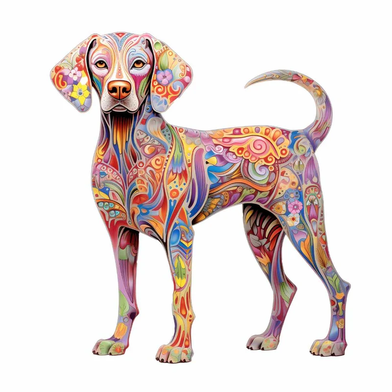 Weimaraner Hund - Pussel